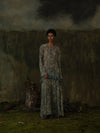 Mutedance 25 Autumn/Winter Printed Long Sleeve Dress MD-MD25FW27-green (MD25FW26)